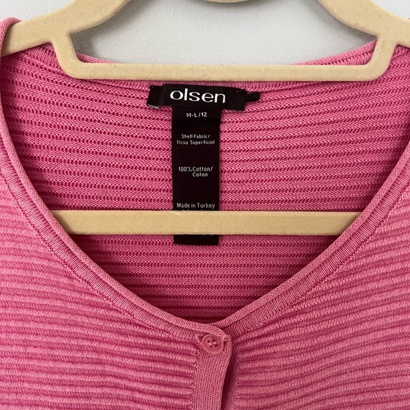 Olsen Pink Women’s Cardigan - Picture 3 of 4